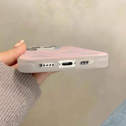 Cute Phone Cases For iPhone 11, 12, 13, 14, and 15 Pro Max - Hollowed Out Rabbit - Pink Laser Cover - TSP269 - Touchy Style