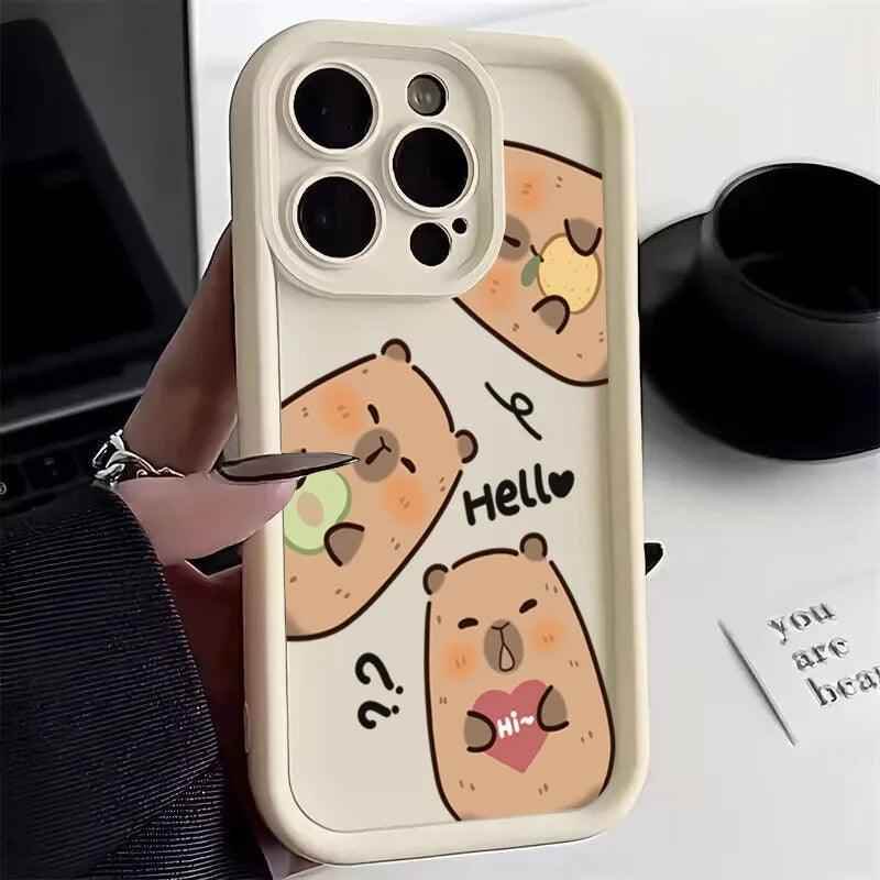 Cute Phone Cases For iPhone 11, 14 Pro Max, 12, 13, 14, 15, XS Max, XR, X, and 7/8 Plus - Funny Groundhog Silicone Cover - TSP242 - Touchy Style
