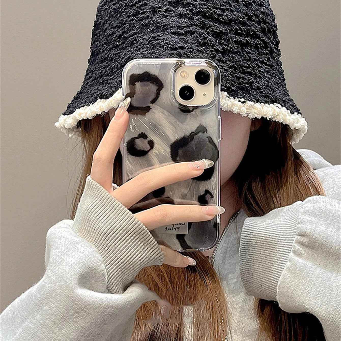 Cute Phone Cases for iPhone 11-15 Pro Max - Laser Leopard Print Bumper Cover - TSP355 - Touchy Style