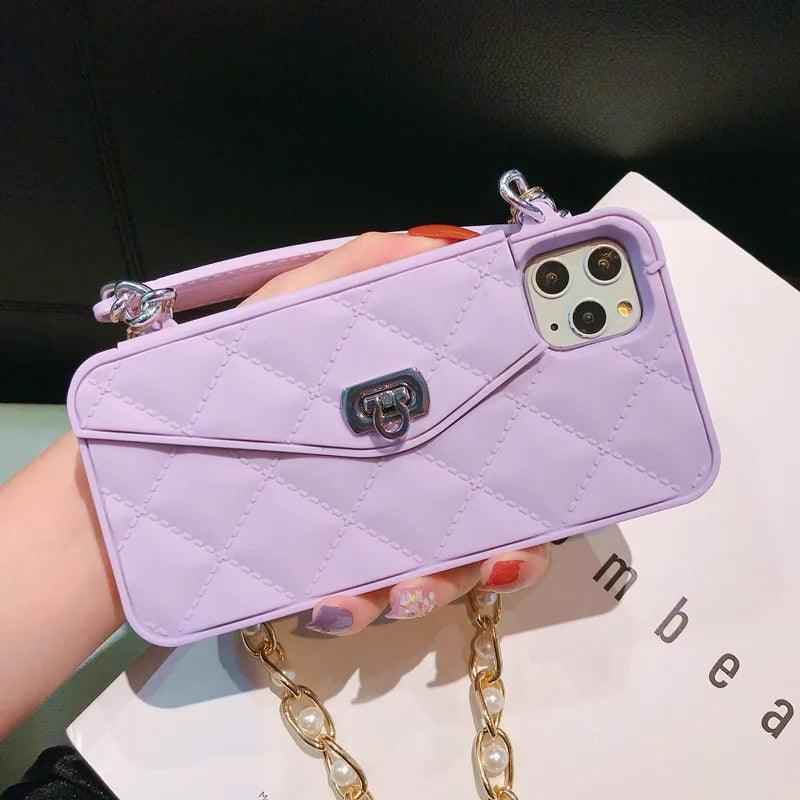 Cute Phone Cases For iPhone 13 12 11 Pro Max 6 7 8 Plus X XR XS Max Handbag Wallet A - Touchy Style