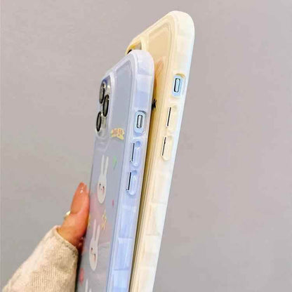 Cute Phone Cases for iPhone 13, 14, and 15 Pro Max - Candy Color Rabbit Cat Cartoon Soft Cover - TSP216 - Touchy Style