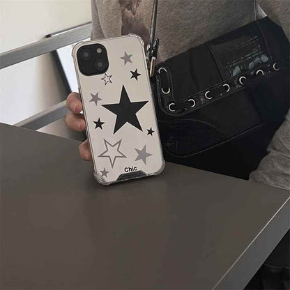 Cute Phone Cases for iPhone 14, 13, 12, 11 Pro Max, X, XR, and XS Max - Stars Mirror Cover - TSP449 - Touchy Style