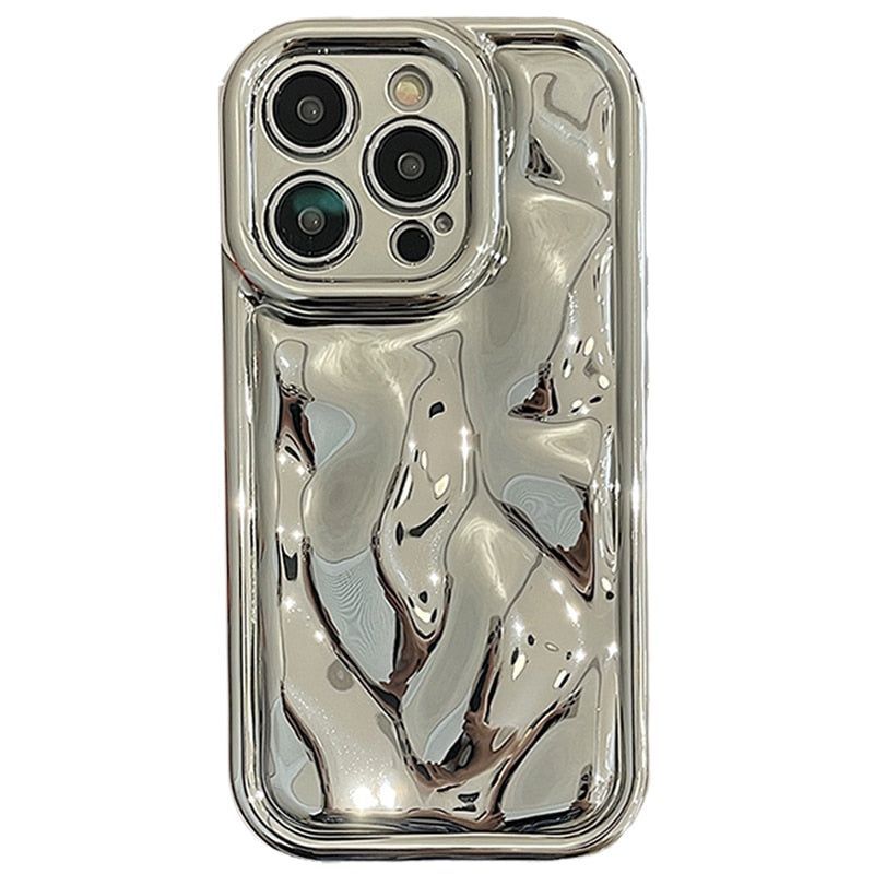 Cute Phone Cases For iPhone 14 13 12 11 Pro Max XS XR X 7 8 6S 14 Plus - Glossy Laser Plating - Touchy Style .