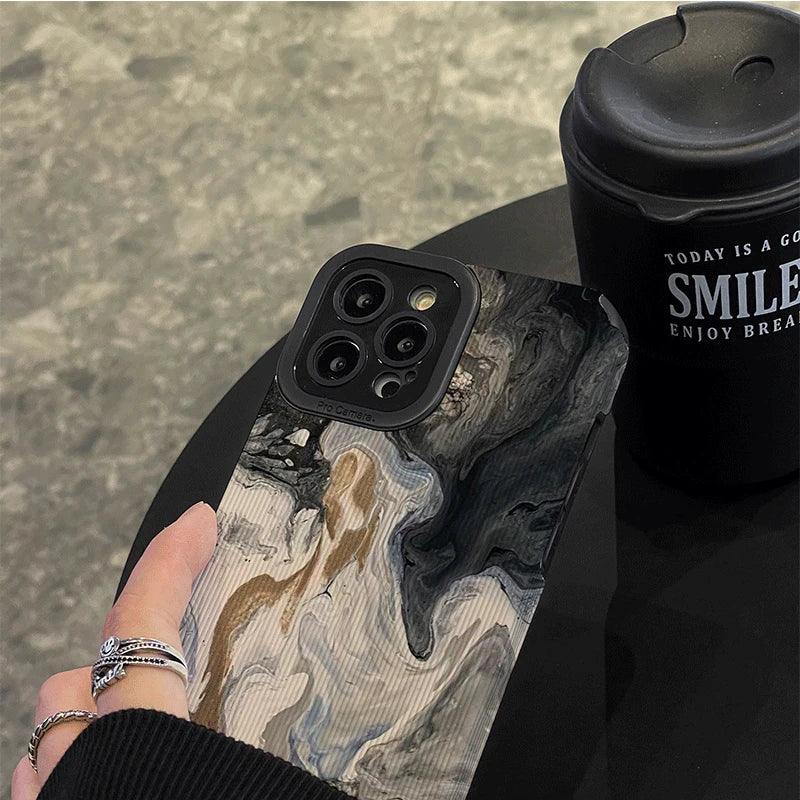 Cute Phone Cases for iPhone 15, 11, 13 Pro Max, 14 Plus, 12, XR, XS Max, X, 8, 7 Plus - Oil Painting - Touchy Style