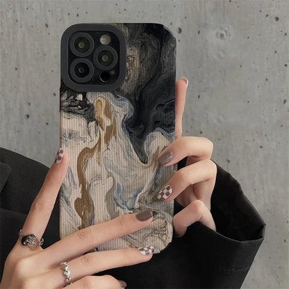 Cute Phone Cases for iPhone 15, 11, 13 Pro Max, 14 Plus, 12, XR, XS Max, X, 8, 7 Plus - Oil Painting - Touchy Style