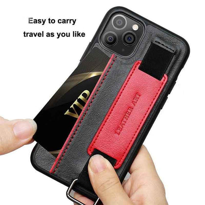 Cute Phone Cases For iPhone 15, 14, 12 Pro, 13 PRO MAX, 11 XS XR 8 Plus Leather Candy Wristband - Touchy Style