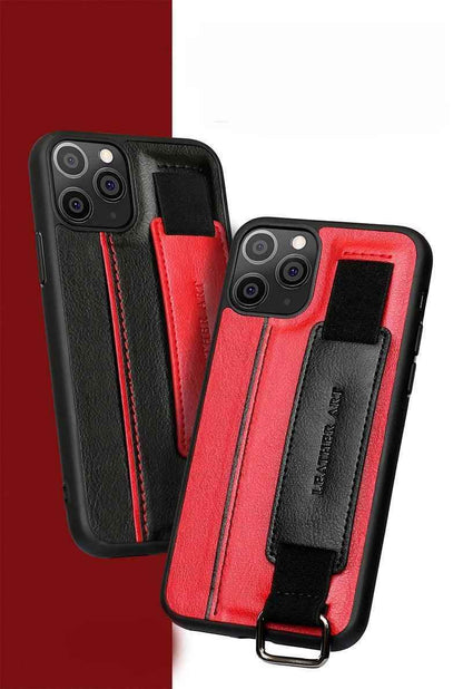 Cute Phone Cases For iPhone 15, 14, 12 Pro, 13 PRO MAX, 11 XS XR 8 Plus Leather Candy Wristband - Touchy Style