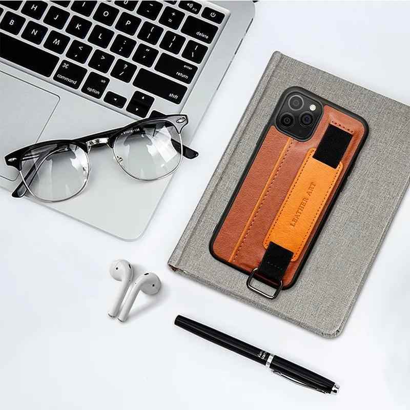 Cute Phone Cases For iPhone 15, 14, 12 Pro, 13 PRO MAX, 11 XS XR 8 Plus Leather Candy Wristband - Touchy Style