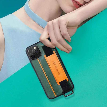 Cute Phone Cases For iPhone 15, 14, 12 Pro, 13 PRO MAX, 11 XS XR 8 Plus Leather Candy Wristband - Touchy Style