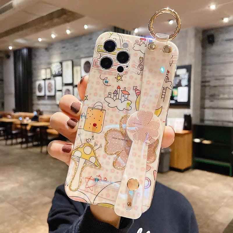 Cute Phone Cases For iPhone 15 14 12 Pro Max 11 13 12 Pro Max Mini 12pro X XS XR Lovely Cartoon Beige Pattern - Touchy Style