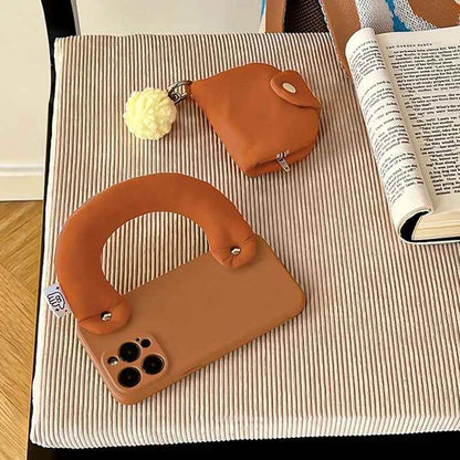 Cute Phone Cases For iPhone 15, 14, 13, 12, 11, Pro Max, 7, 8, Plus, XS, and XR - Puff Wristband, Solid Color - TSP473 - Touchy Style
