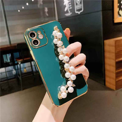 Cute Phone Cases For iPhone 15, 14, 13, 12, 12Pro Max, 11, 11Pro Max, X, XR, Xs max, 7, 8Plus, SE2020 Pearl Bracelet Pattern - Touchy Style