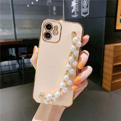 Cute Phone Cases For iPhone 15, 14, 13, 12, 12Pro Max, 11, 11Pro Max, X, XR, Xs max, 7, 8Plus, SE2020 Pearl Bracelet Pattern - Touchy Style