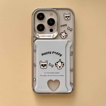 Cute Phone Cases For iPhone 15, 14, 13, 12, and 11 Pro Max - Cat Pattern - Wallet Pocket - TSP279 - Touchy Style