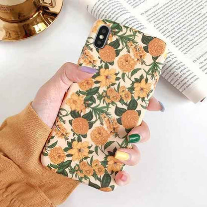 Cute Phone Cases For iPhone 15 14 13 12Pro 8 Plus 7 X XR 11 Pro Max Sun Flower - Touchy Style