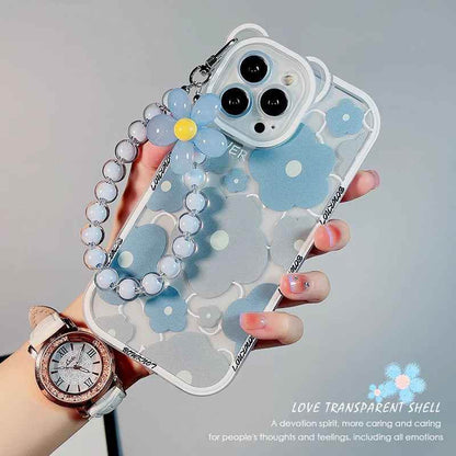 Cute Phone Cases for iPhone 15, 14 Pro Max, 13, 12, 11, X, XR, and XS - 3D Bear Ear, Flower Transparent Cover - TSP361 - Touchy Style