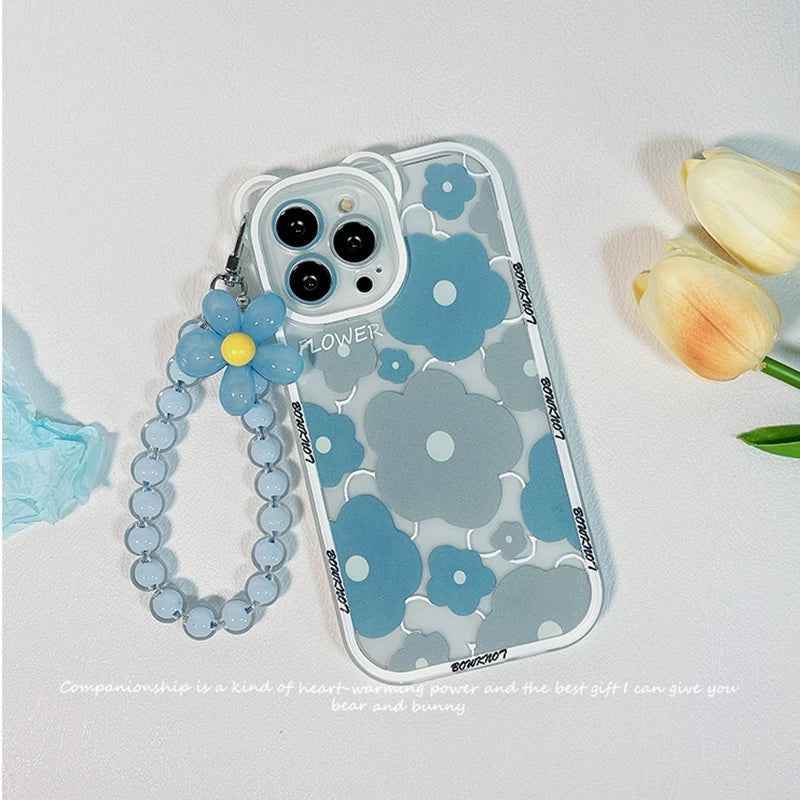 Cute Phone Cases for iPhone 15, 14 Pro Max, 13, 12, 11, X, XR, and XS - 3D Bear Ear, Flower Transparent Cover - TSP361 - Touchy Style