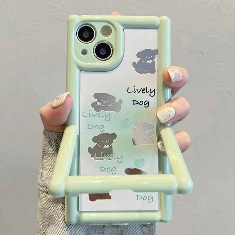 Cute Phone Cases For iPhone 15 Pro Max, 14, 13, 12, and 11 - Cute Rabbit Lively Dog - TSP281 - Touchy Style