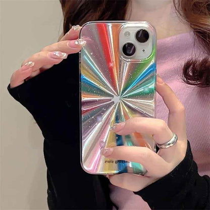 Cute Phone Cases For iPhone 16, 15 Pro Max, 14, 13, 11, 12, or 15 Plus - Colorful Rainbow Stars - Glitter Cover - TSP278 - Touchy Style