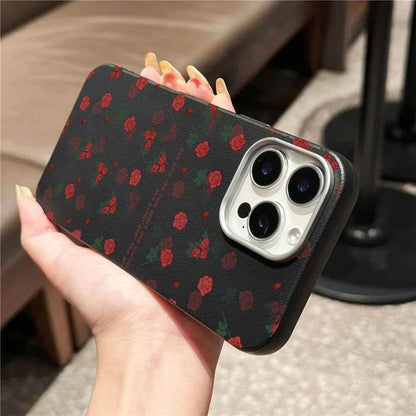 Cute Phone Cases For iPhone 16 Pro Max, 16 Plus, 15, 14, 13, 12, 11, XS, XR, X, 8, 7, or SE 2022 - Matte Litchi Leather Cover - TSP517 - Touchy Style
