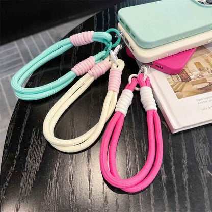 Cute Phone Cases For iPhone 16 Pro Max, 7, 8 Plus, and SE - Lazy Dog, Candy Leather Cover with Wrist Chain - TSP478 - Touchy Style