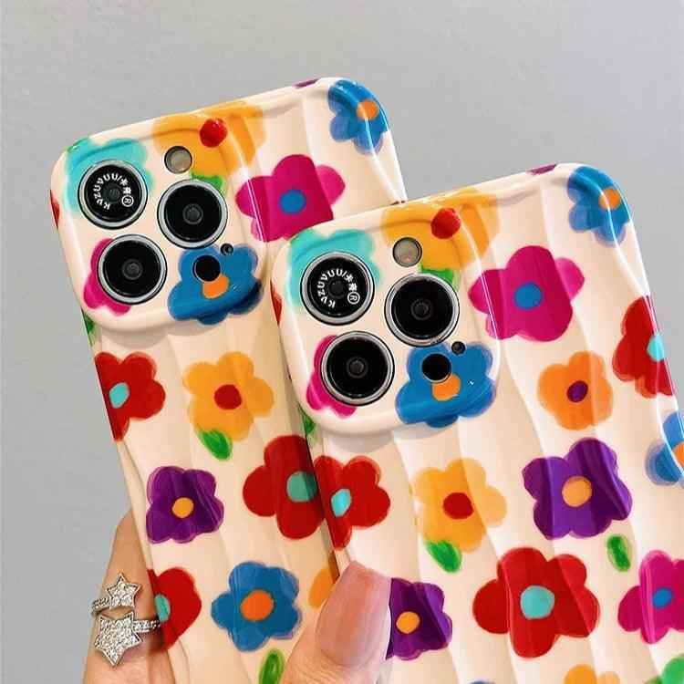 Cute Phone Cases: Garden Flowers Oil Painting for iPhone 11-15 Pro Max - TSP301 - Touchy Style