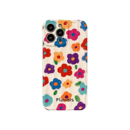 Cute Phone Cases: Garden Flowers Oil Painting for iPhone 11-15 Pro Max - TSP301 - Touchy Style