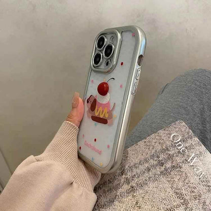 Cute Phone Cases: Kawaii Dachshund Puppy Transparent Case for iPhone 15-11 Pro Max - TSP303 - Touchy Style