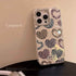 Cute Phone Cases: Leopard Print Love Heart IMD Silicone for iPhone 12-15 Pro Max - TSP299 - Touchy Style