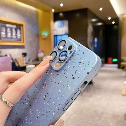 Cute Solid Color Ink Dot Phone Case Cover for iPhone 11, 12, 13, 14 Pro Max, and 14 Plus - Touchy Style