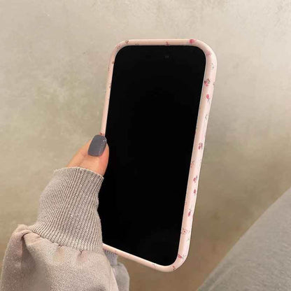 Cute Strawberry Flowers Phone Case for iPhone 11, 12, 13, 14 Pro Max - Touchy Style