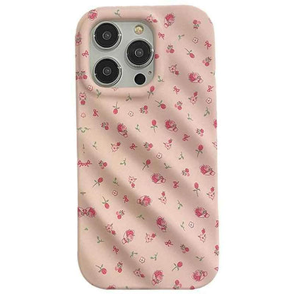 Cute Strawberry Flowers Phone Case for iPhone 11, 12, 13, 14 Pro Max - Touchy Style