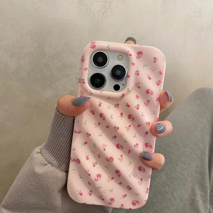 Cute Strawberry Flowers Phone Case for iPhone 11, 12, 13, 14 Pro Max - Touchy Style .