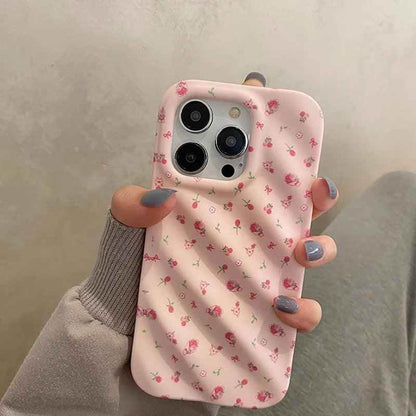 Cute Strawberry Flowers Phone Case for iPhone 11, 12, 13, 14 Pro Max - Touchy Style