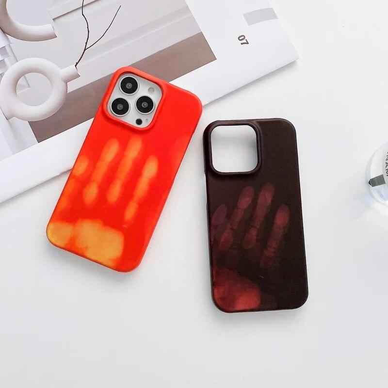 Cute Thermal Heat Induction Sensor Phone Cases for iPhone 13, 12 Mini, 13 Pro Max, 11 Pro Max, XR, SE2, XS Max, 7, 8 Plus - Touchy Style