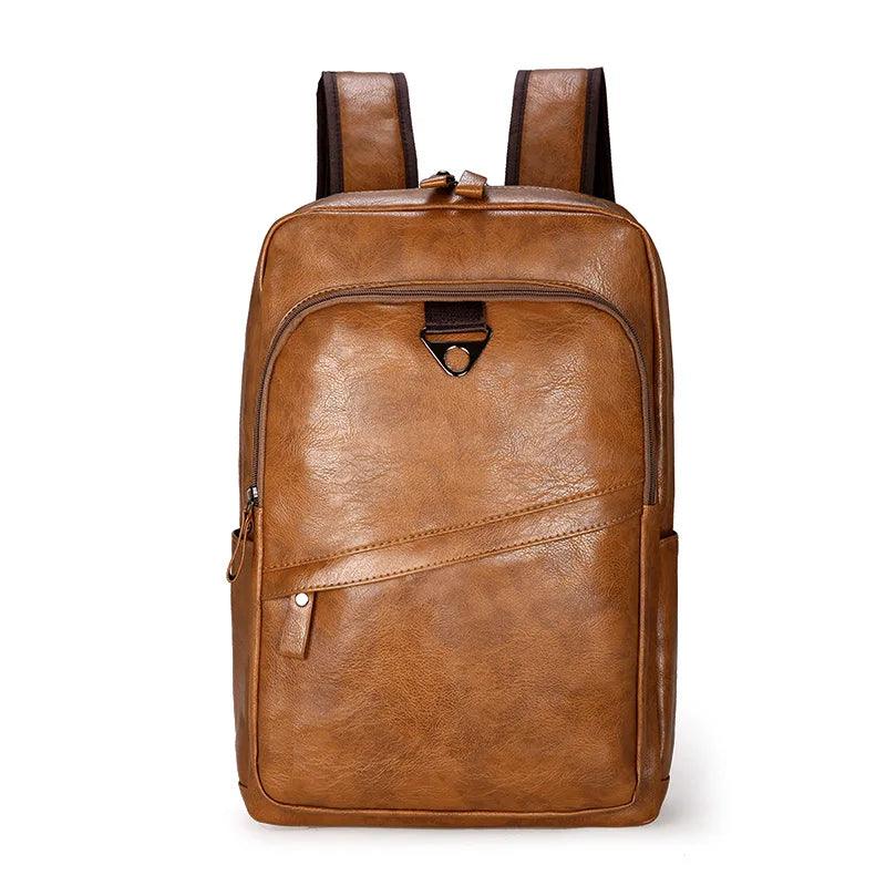 D190110 Cool Backpack - Large Capacity Leather Laptop Bag - Touchy Style
