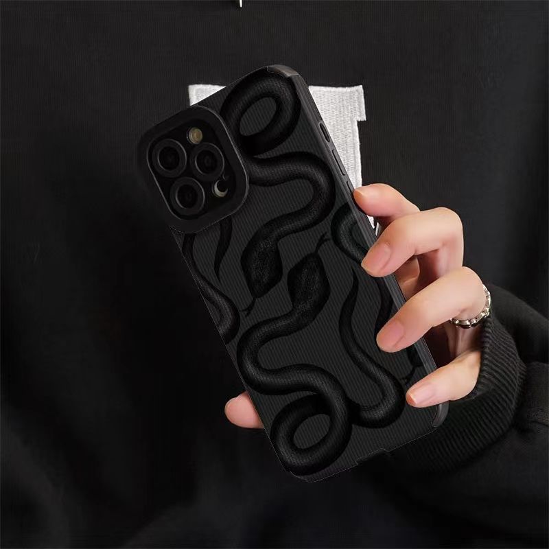 Dark Snake - Cute Phone Cases For iPhone 14 13 Pro Max 11 12 Pro 7 8 Plus X XS Max XR - Touchy Style .