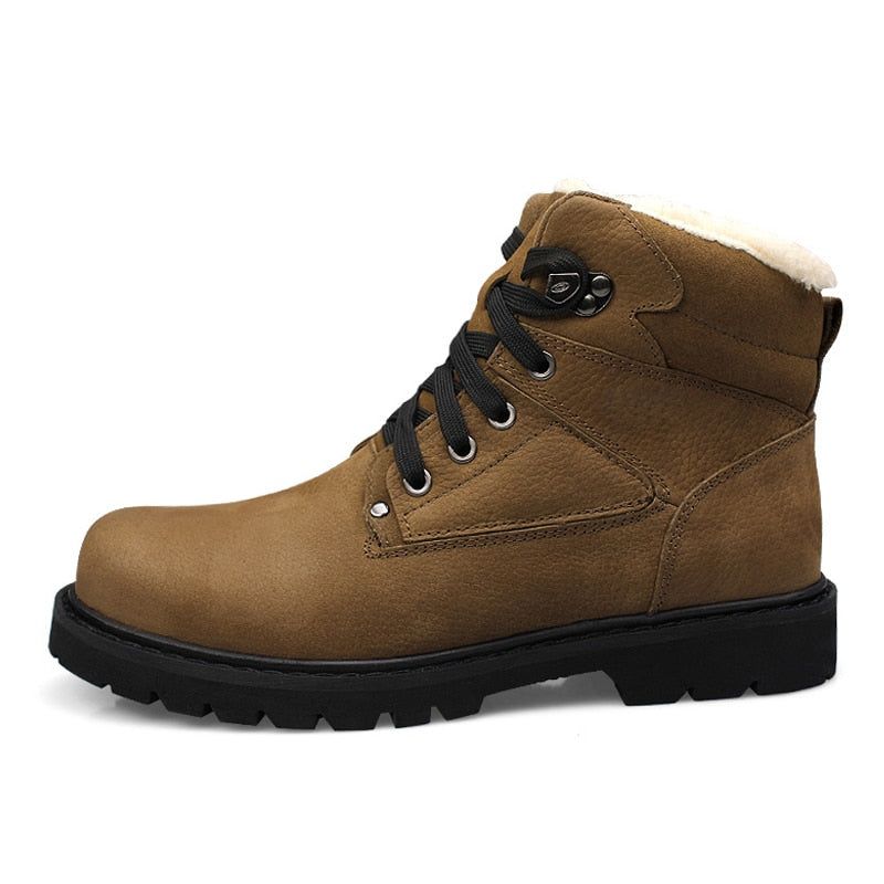 DM357 Leather Ankle Boots Men&