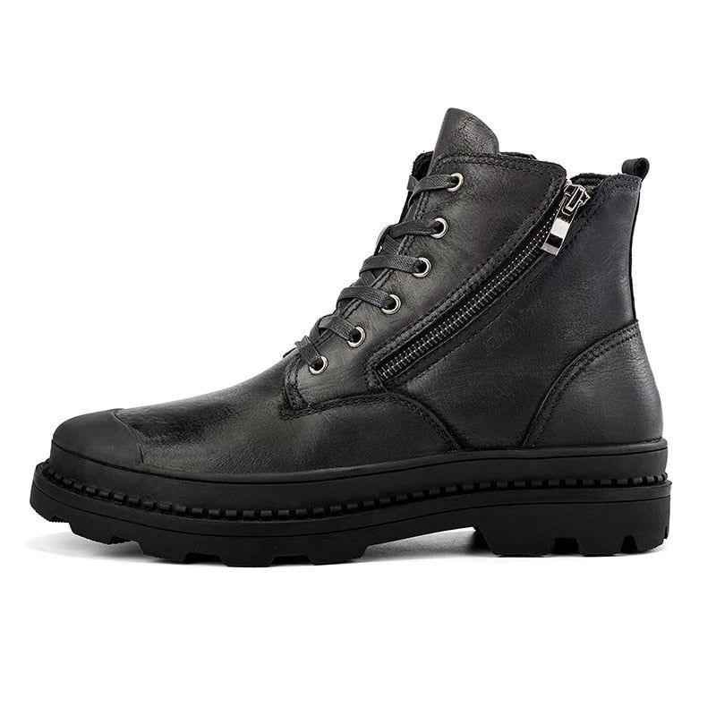 DM406 Leather Ankle Boots Men&