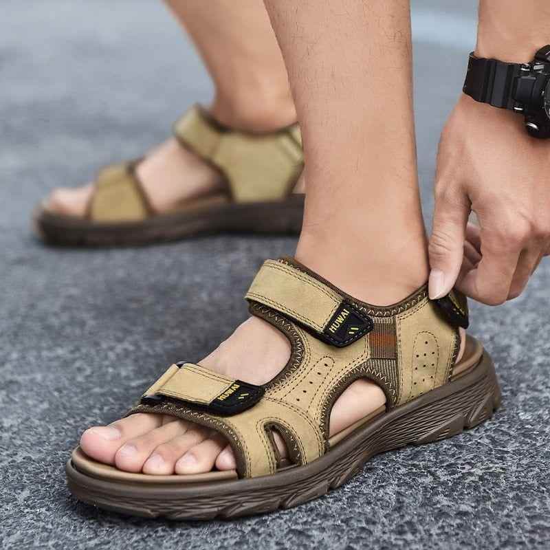 DM410 Genuine Leather Sandals Men&