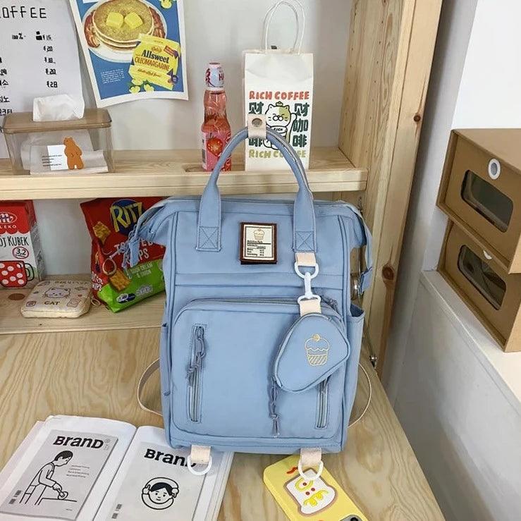 Double Zipper Multifunction Cool Backpack GZ238 for Teenage Girls - School Bags - Touchy Style .