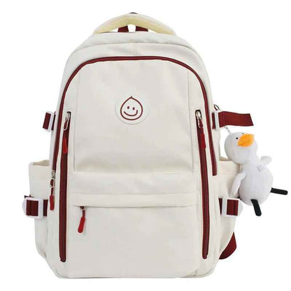 Double Zipper Trendy School Bag - Laptop Cool Backpack For Women - GCBRA49 - Touchy Style