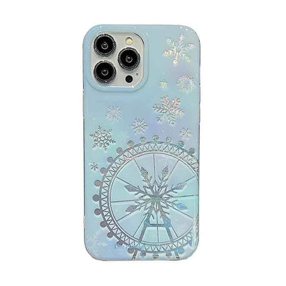 Dreamy Snowflake Cute Phone Case for iPhones 11, 12, 13, 14, 15 Pro Max, and 15 Plus - KBCPC234 Design - Touchy Style