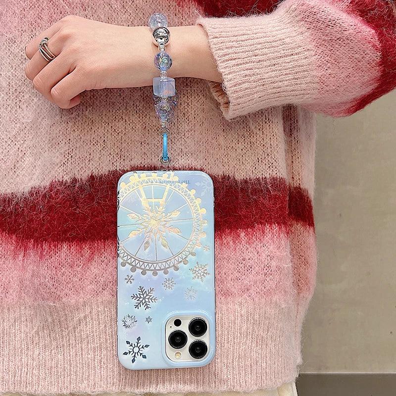 Dreamy Snowflake Cute Phone Case for iPhones 11, 12, 13, 14, 15 Pro Max, and 15 Plus - KBCPC234 Design - Touchy Style