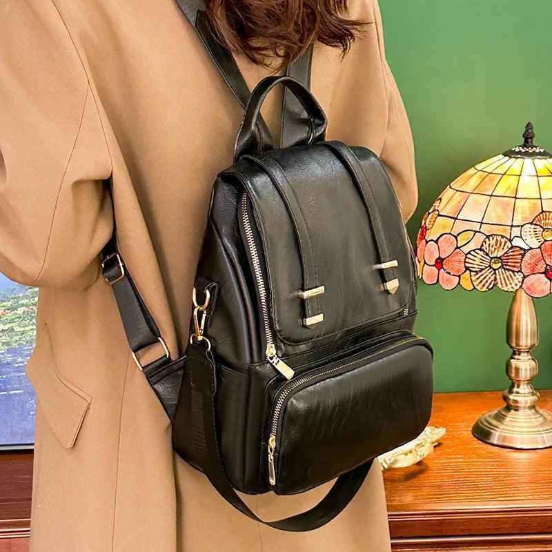 Durable and Stylish Vintage Leather Cool Backpack FN331 - Touchy Style