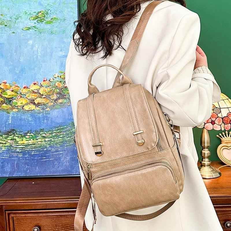 Durable and Stylish Vintage Leather Cool Backpack FN331 - Touchy Style