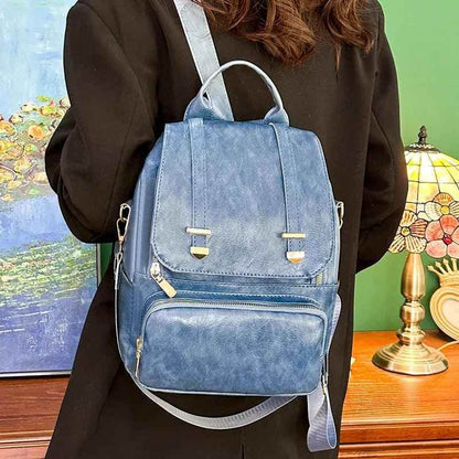 Durable and Stylish Vintage Leather Cool Backpack FN331 - Touchy Style