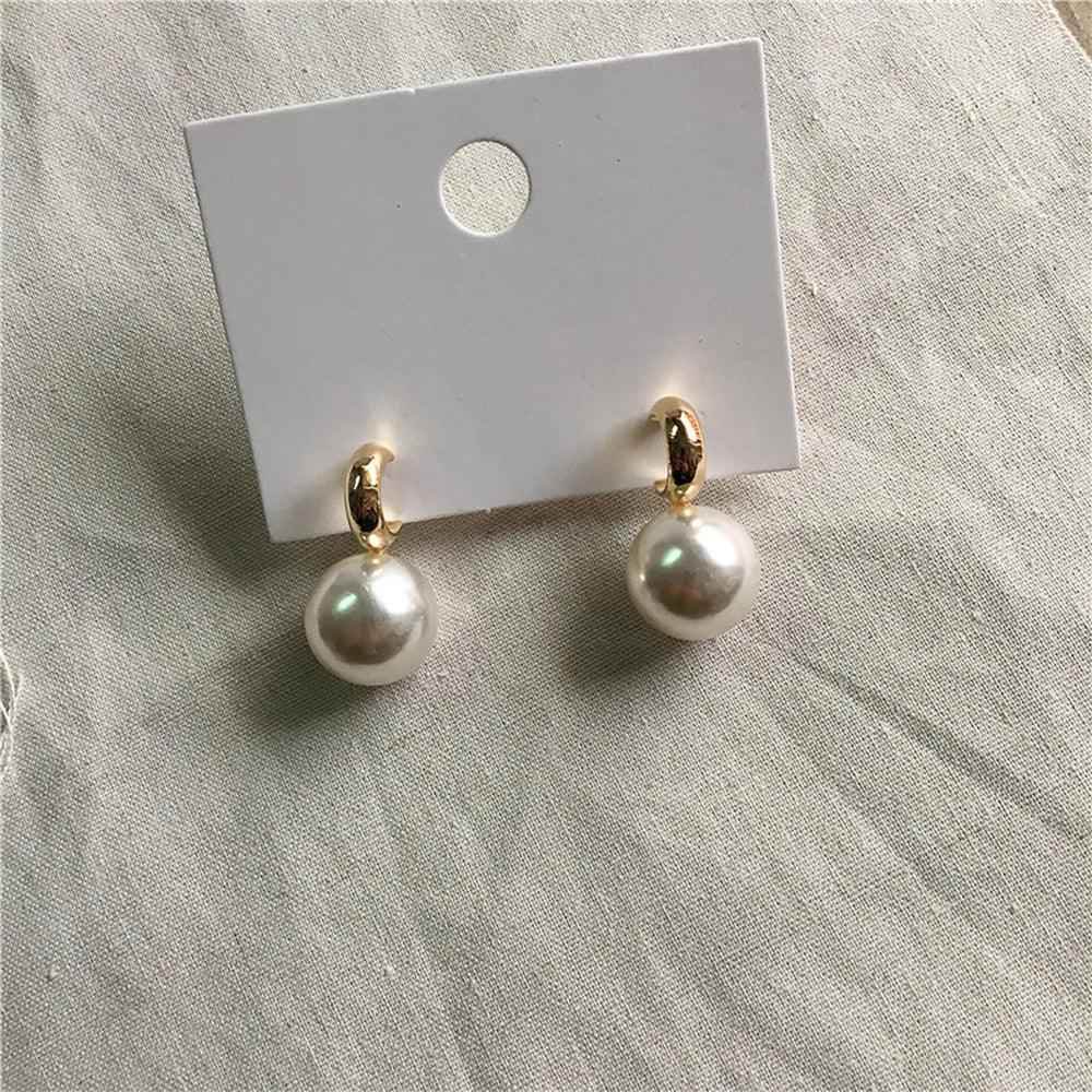 Earrings Charm Jewelry Big Simulated Pearl Fashion 