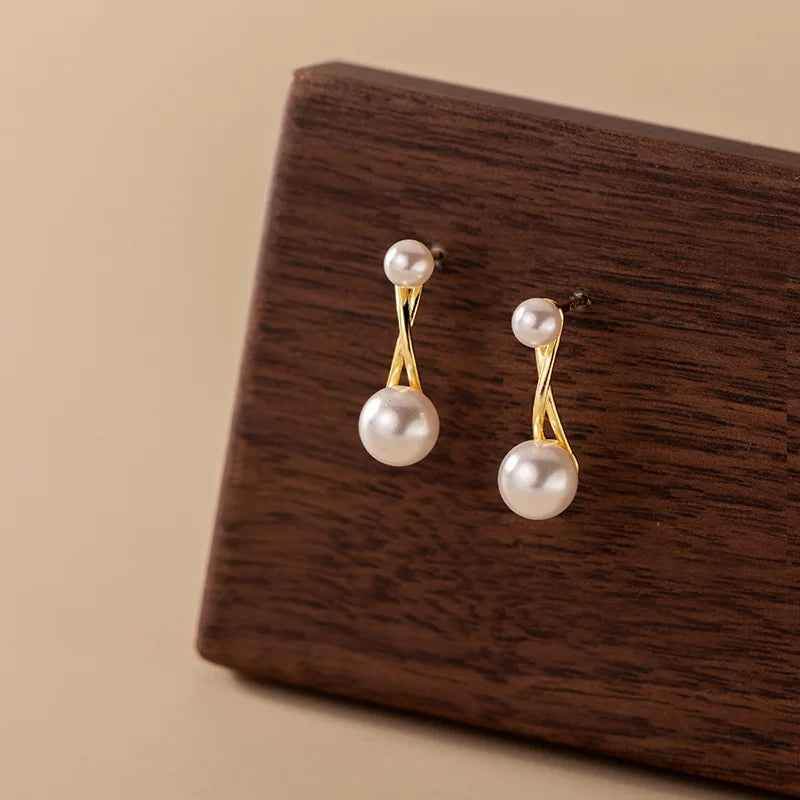 Earrings Charm Jewelry Delicate Simulated Pearl Fashion 