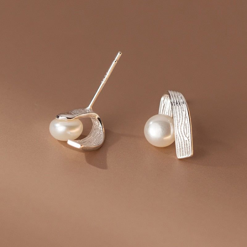 Earrings Charm Jewelry Geometric Simulated Pearl Fashion M33500 - Touchy Style .